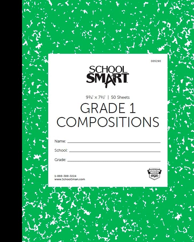 School Smart - 85298 Skip-A-Line Composition Book - Grade 1 - 9 3/4 x 7 3/4 - Green - 50 Sheets - 100 Pages