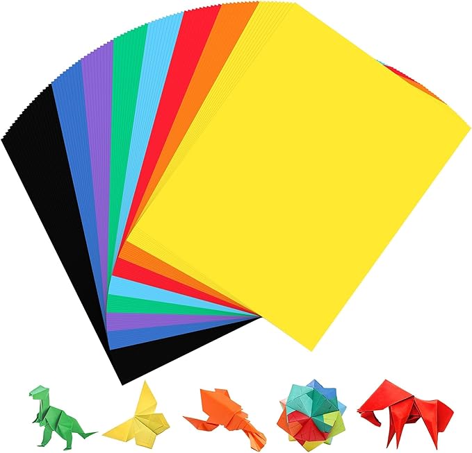 Colored Cardstock for Crafts and Cards, 8.5 x 11 inch / 90 Sheets /8 Colors Paper 65Ib 180g UAP08
