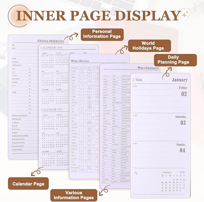 PATIKIL 2026 Planner Notebook, A6 64 Sheets Undated to Do List Daily Weekly Monthly Goals Tracker Pocket Notebook for Office Home Study Work Time Management Fitness Habit, Light Blue