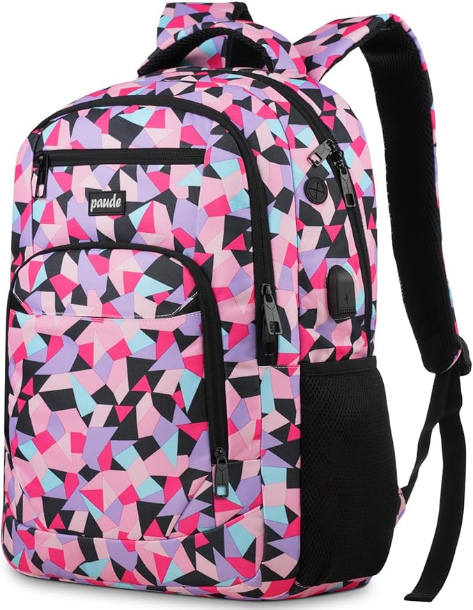 Paude Backpack for Teen Girls & Women - School & Travel Laptop Bookbag for City Trip & Office