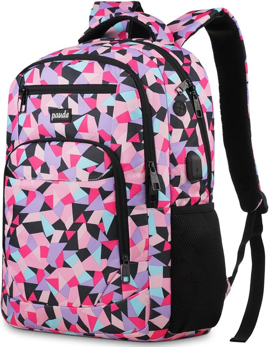 Paude Backpack for Teen Girls & Women - School & Travel Laptop Bookbag for City Trip & Office
