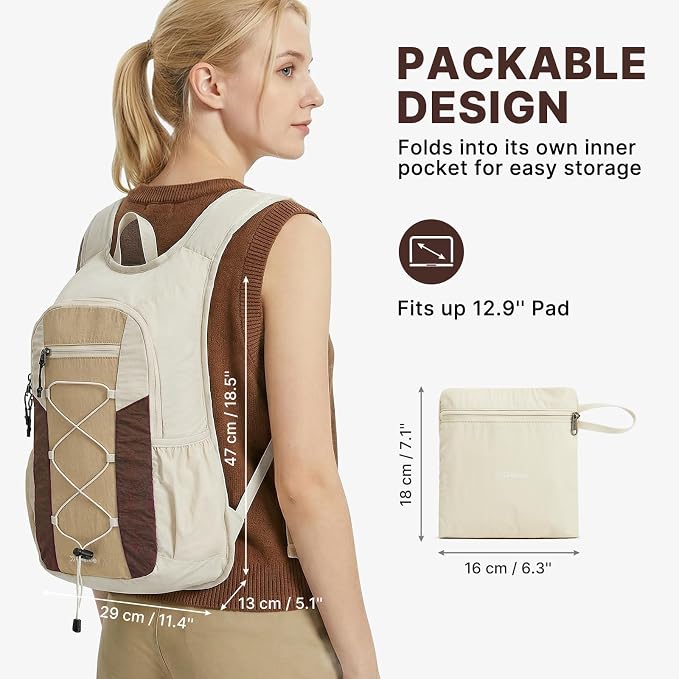 G4Free 20L Lightweight Packable Hiking Backpack for Women Men | Small Water Resistant Foldable Daypack with Phone Pocket for Travel Camping Outdoor