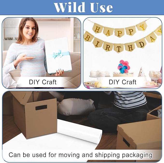 White Bulletin Board Roll Non-Woven Fabric Poster 15.7" x65.6ft