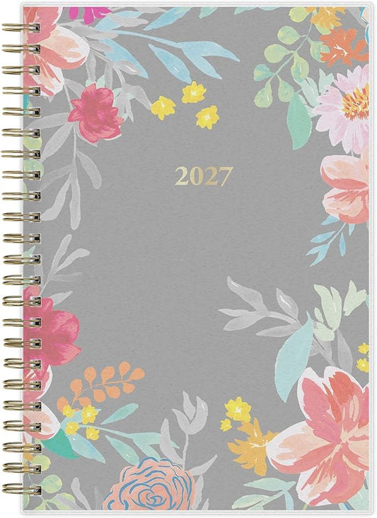 Blue Sky 2027 Weekly and Monthly Planner Calendar, January 2027 - December 2027, 5" x 8", Flexible Frosted Cover, Laminated Tabs, Durable Twin Wire Binding, Sophie