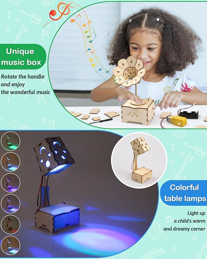 Poraxy 12 in 1 3D Puzzles STEM Kits for Kids Ages 8-12, Activities Science Projects for Kids 6-8 5-7, Engineering Building Toys Experiments Xmas Birthday Gifts 7 8 9 10 11 12 13 Yr Old Boys Girls