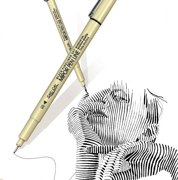 Micron Pen Set,Fineliner Pens Fine Liner Pen,Micro Pens for Drawing Sketching Journaling Writing(7 PCS)