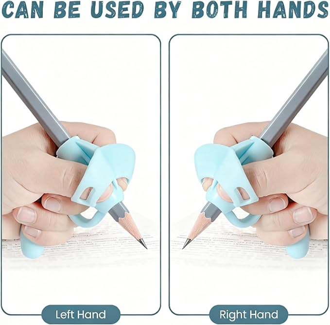 Pencil Grips for Kids Handwriting, Children's Calligraphy Silicone Pencil Grip Comfortable Pencil Grippers, Posture Correction Training Writing Aid for Beginners for Kids Preschools Students (8)