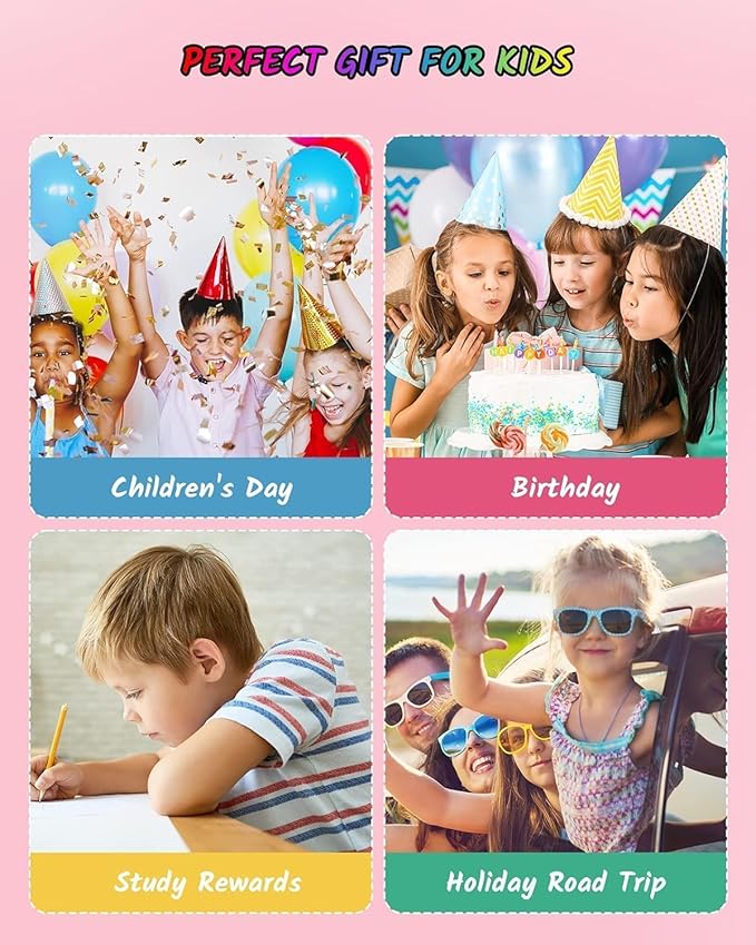 TECJOE LCD Writing Tablet, 8.5 Inch Colorful Drawing Board, Kids Travel Games Activity Learning Toys, Birthday Gifts for 3-8 Year Old Boys Girls Toddlers Preschooler