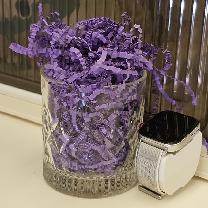 GoooodGift - 3 oz - Purple - Crinkle Cut Paper Shred Filler for Gift Wrapping, Gift Box Stuffing Birthdays, Basket Filling Mother's Day Christmas