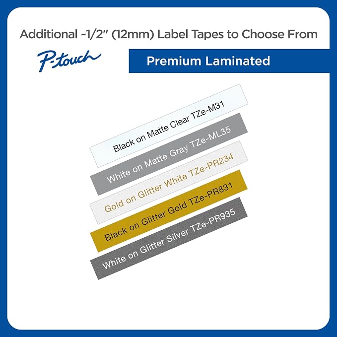 Brother Genuine P-Touch TZE-MQG35 Tape, 1/2" (0.47") Laminated White on Lime Green Water-Resistant 0.47" x 16.4 ft (24mm x 8mm), Single-Pack