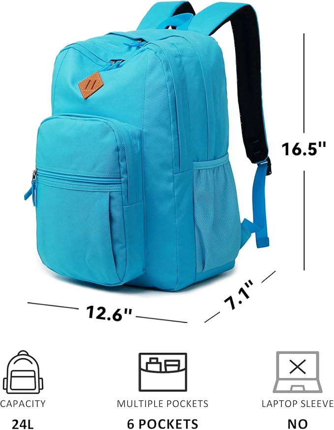 abshoo Classical Basic Travel Backpack For School Water Resistant Bookbag | For School, For School