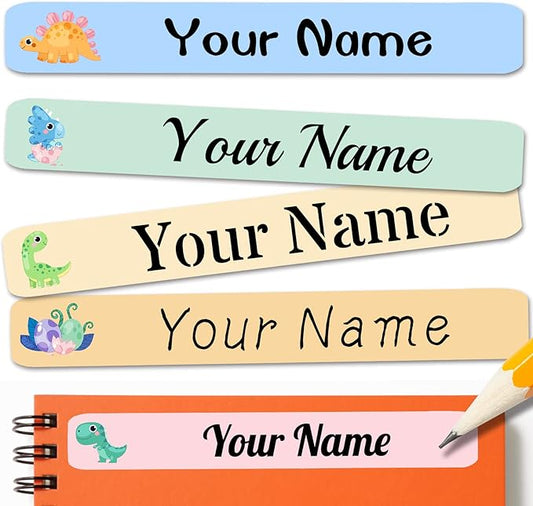 120 PCS Personalized Labels for Kids，Custom Name Tag Stickers Labels Waterproof for School Supplies,Water Bottle,Lunch Box,Toys(2.3 x 0.4 in)