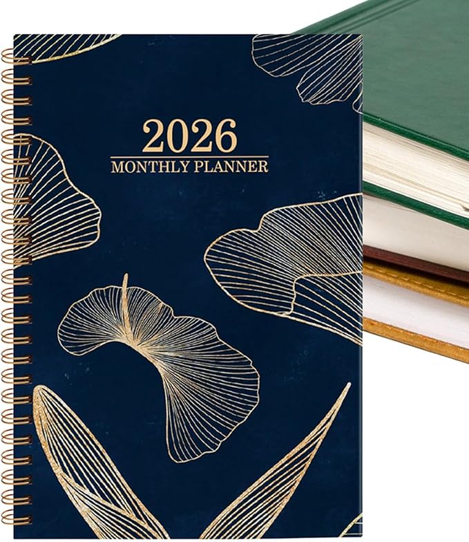2026 Planner,Smooth Writing Notebook Large Blocks - 2026 Calendar Book Monthly Planner - for School Academic Teacher Student Classroom Office Work Appointment Planning Study Family