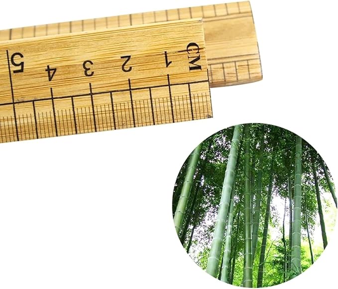 Wooden Ruler 12Inch 24Inch Double-Sided Scale Rulers Wood Measuring Ruler Inches Centimeter Metric Ruler for Students