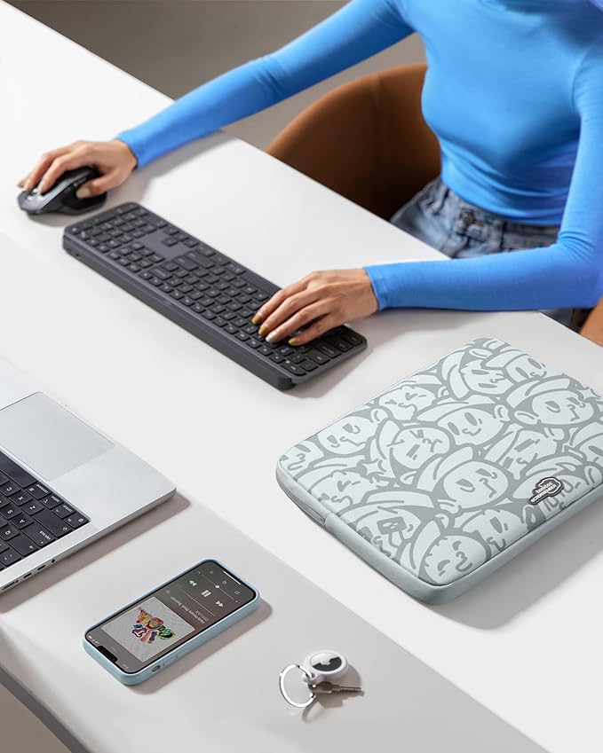 tomtoc 360° Protective Laptop Sleeve for 16-inch MacBook Pro M5 Pro/Max (2026) A3428 A3429, M4/M3/M2/M1 A3403 A3186 A2991 A2780, Water-Resistant MacBook Case Bag with Accessory Pocket Fits Dell XPS 16