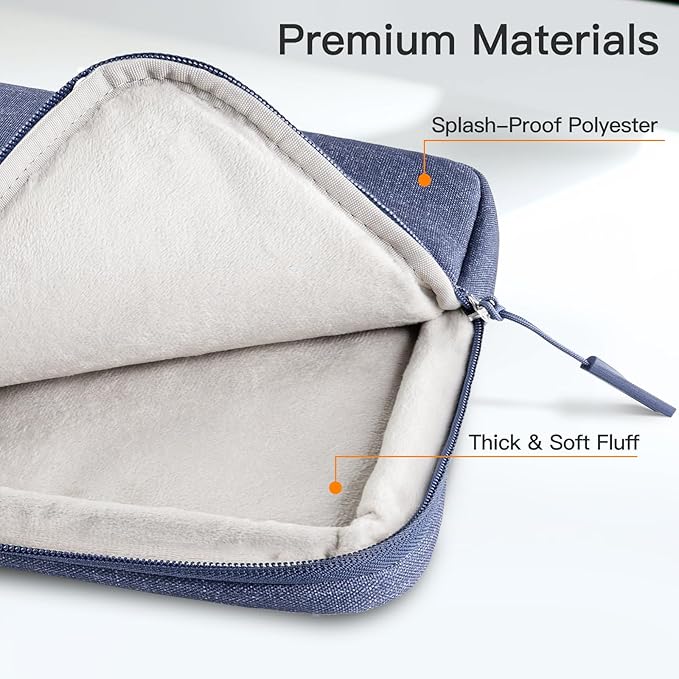 JETech Laptop Sleeve for MacBook Neo (A18 Pro), 14-InchMacBook Air/Pro, MacBook Pro M1-M5 2021-2026, Waterproof Bag Case with Pocket, Compatible with 14 Inch Notebook (Purple)