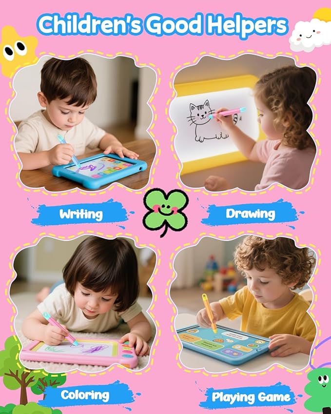 Kid-Friendly Stylus Pen for Touch Screens, 3 Pack Kids Tablet Stylus for iPad, iPhone, Fire Tablet, Fire Kids, Samsung Tablets and All Touch Screen Devices, Safe Stylus Pen for Kids (Only Pens)