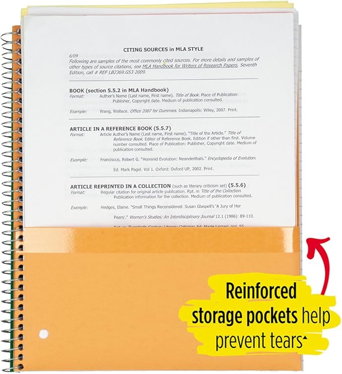 Five Star Spiral Notebook, 5 Subject, College Ruled Paper, 200 Sheets, 11" x 8-1/2", Pink (73519)