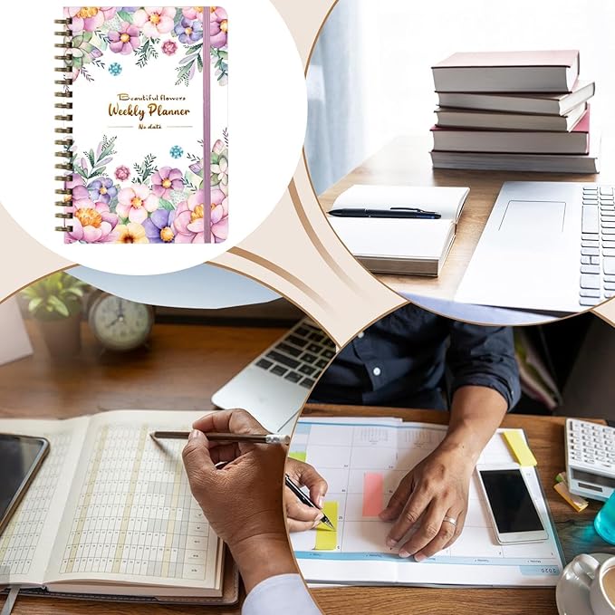 Meeting Notebook For Work, Portable Design, 1 Piece, Daily Work Planner, Portable Office Journal, Task Habit Tracker, For Study Home Exercise Travel