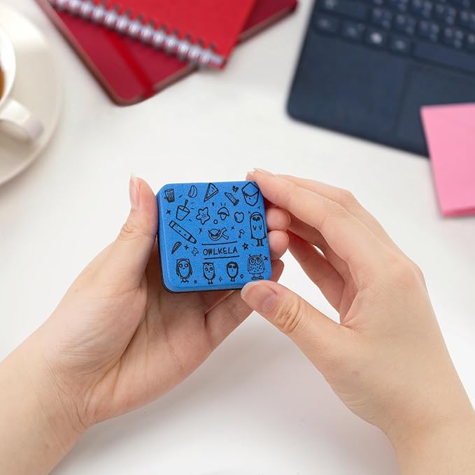 OWLKELA 30 Pack Magnetic Blue Whiteboard Eraser, EVA Material with Felt Bottom for Cleaning Dry Erase Markers on Magnetic Soft Whiteboard, Glass Whiteboard and Dry Erase Board