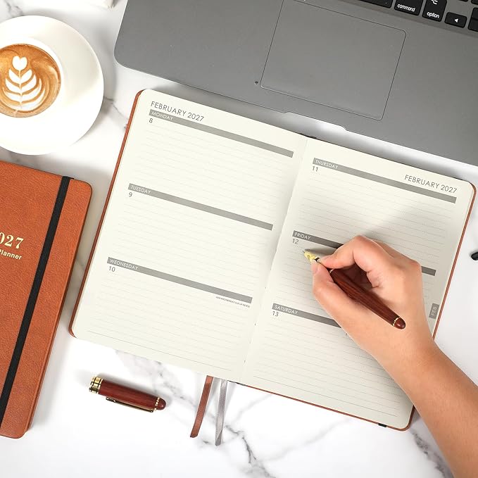 2026-2027 Planner - Planner 2026-2027 Weekly and Monthly with Stickers, JUL. 2026 - JUN. 2027, 5.75" X 8.25", Academic Calendar Planning with Premium Paper, Pen Holder, Inner Pocket and 44 Notes Pages