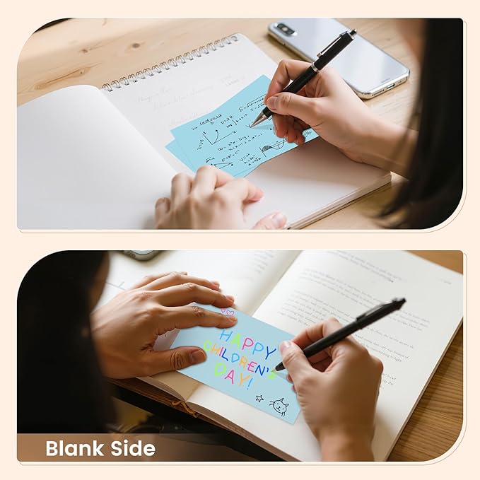 Index Cards 3x5 Inch, 300sheets, Flash Cards, Blank Blue Note Cards Paper For Studying, Schools Supplies, College, Office And Home Organization, Note Taking Supplies