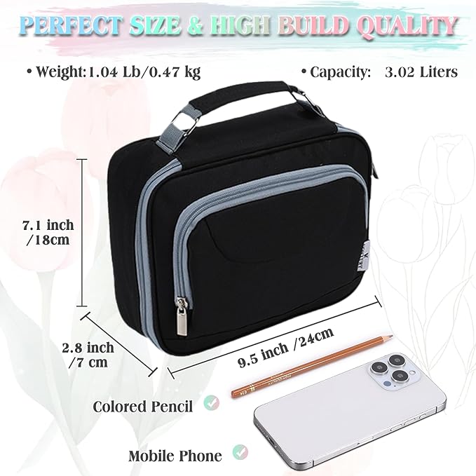 Large Pen Pencil Case,VONXURY High Capacity Art Colored Pencil Pouch Portable Stationery Organizer With 2 Detachable Layers 54 Slots Multiple Zipper Pockets for School Office College