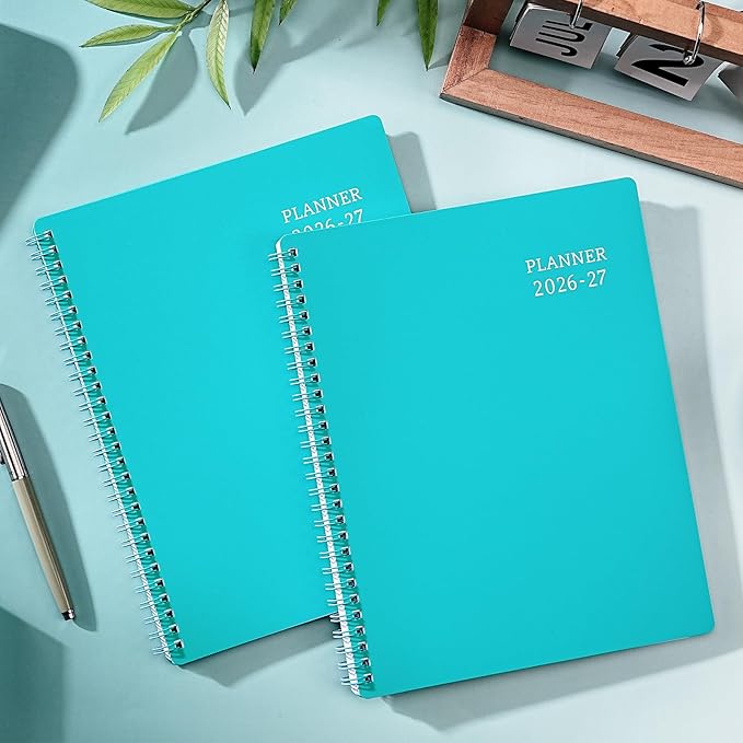 Planner 2026-2027 - Academic Planner from July 2026 - June 2027, 7.7" x 9.8", Calendar Planner 2026-2027, Weekly and Monthly Planner Spiral Bound, Flexible Cover, To-Do List, 12 Monthly Tabs