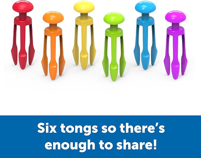 Learning Resources 3 Prong Tong, Pencil Grip Tongs, Sensory Bin, Fine Motor Toy, Set of 6, Ages 4+