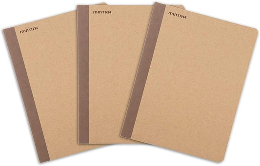 Mintra 100% Recycled Notebooks (Comp Book (7.5in x 9.75in), Plain Cover 3pk)