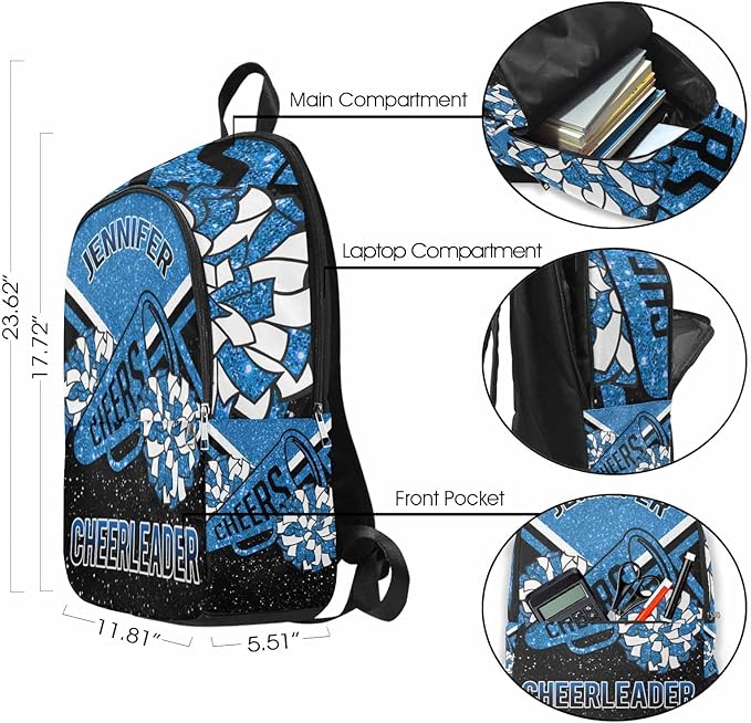 M YESCUSTOM Custom Boys Backpack, Personalized Name School Bookbag for Girls Teen Sport Toddler Backpack Elementary School Bags for Kids Travel Laptop Casual Daypacks