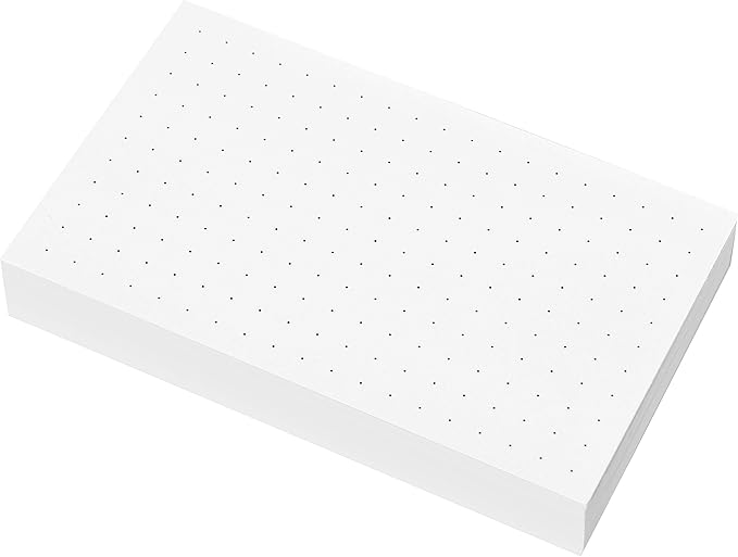 Home Advantage Set of 50 Dot Grid Graph Index Cards (3-x-5-inch)