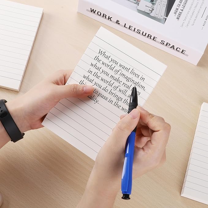 zmybcpack 20 Pack Lined Memo Pads 4”x6” Note Pads - 100 Sheets Each Lined Paper Notepad- Small Memo Scratch Pad Writing Pads(Double Sided Printed)