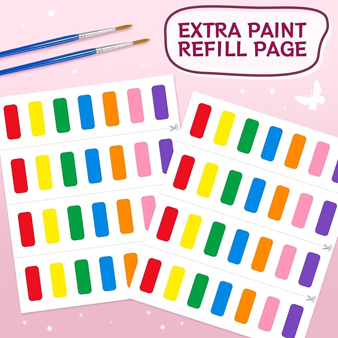 SOCOLER Paint with Water Coloring Books for Toddlers,Unicorn Theme Mess Free Watercolor Painting Papers for Kids Water Color Paint Kit Art Craft Gift for Ages 1-3, 4-8