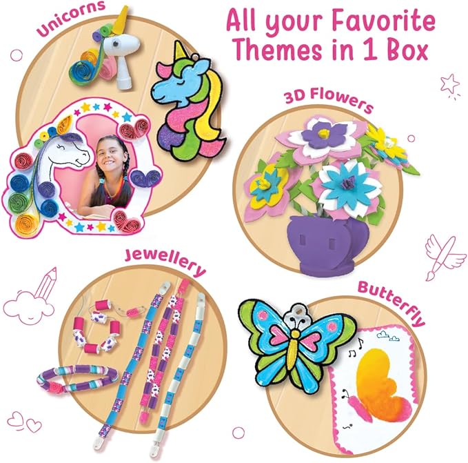 Imagimake Fabulous Craft Kit | 20 Art and Craft Activities - Creative Toy & DIY Set | Creative Toy & DIY Set | Arts and Crafts for Kids | Activity Craft Kits 6-8 | Gifts for 5 6 7 8 9 10 11 12 Years