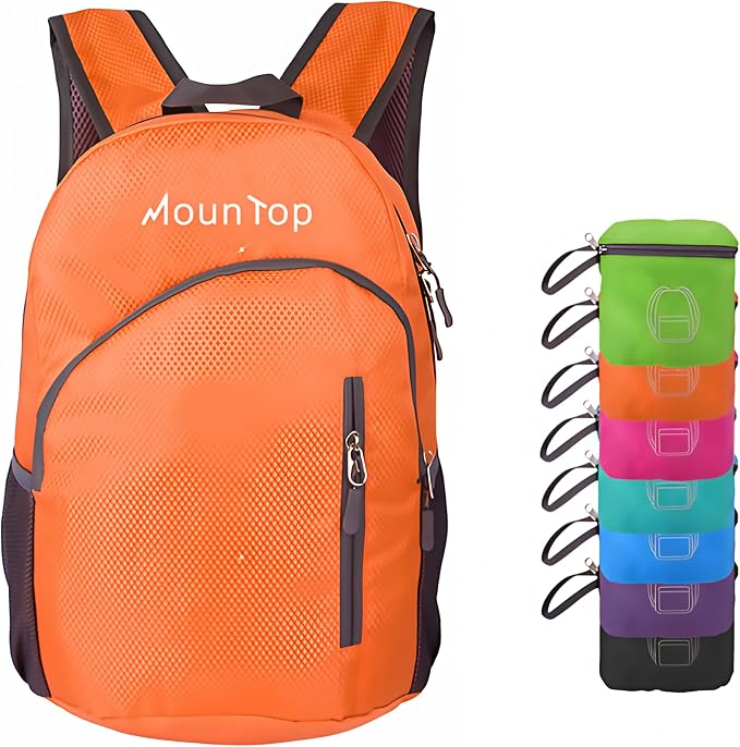 MounTop Outdoor Lightweight Foldable Water Resistant Backpack for Travel Hiking Riding