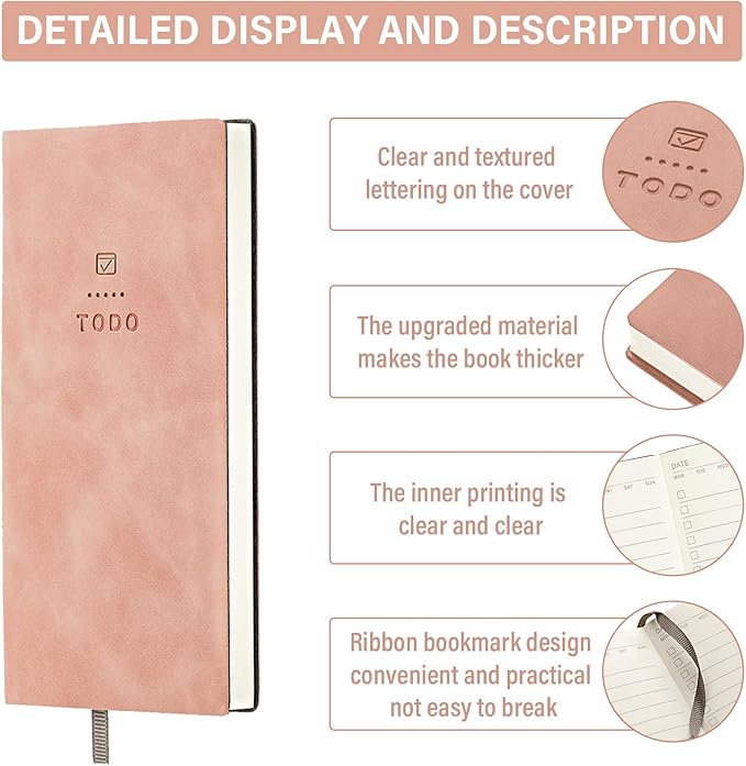 to Do List Notebook 196 Pages Daily to Do List Notepad for Work Pocket to Do List Undated Daily Planner Small Checklist Notebook