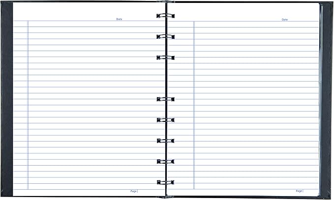 Blueline Notepro Composition Notebook, Black, 9.25 x 7.25 inches, 192 Ruled Pages (A9C.81) - (Pack of 5)