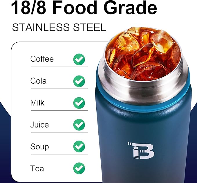 TOPBADE 32oz Insulated Water Bottle with Straw Lid & Spout Lid & Paracord Handle, Stainless Steel Water Bottle Wide Mouth, Double Wall for Women Men Gym Fitness Outdoor