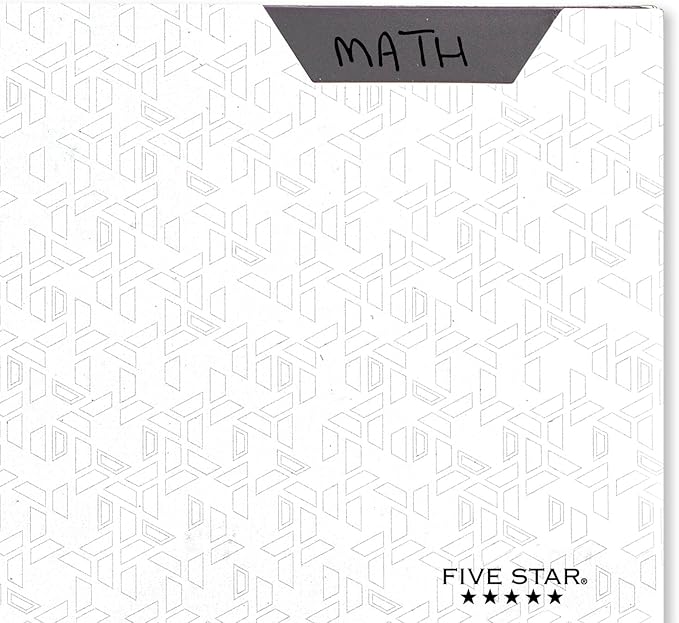 Five Star 2-Pocket Folder, Plastic Folder with Stay-Put Tabs and Prong Fasteners, Holds 8-1/2" x 11" Paper, White (72494)