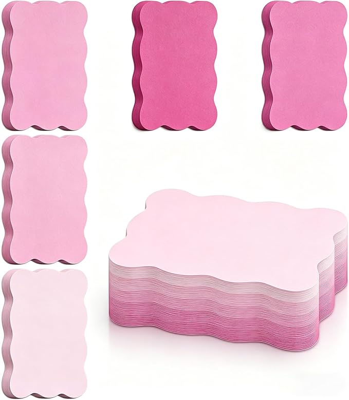 Whaline 150 Pack Pink Index Cards 3 x 5 Inch Colored Cardstock Flashcard 5 Colors Gradient Pink Blank Index Cards for Note-taking Studying Organizing School Office Supplies