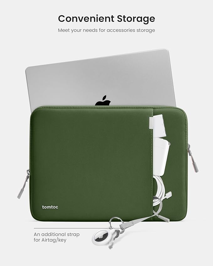 tomtoc 360° Protective Laptop Sleeve for 14-inch New MacBook Pro M5 Pro/Max (2026) A3426 A3427 A3434 M4/M3/M2/M1 A3112 A3401 A3185, Water-Resistant Laptop Case Fits Dell XPS 14 & 13.8" Surface Laptop
