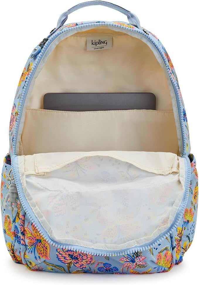 Kipling Women's Seoul 15" Laptop Backpack, Durable, Roomy with Padded Shoulder Straps, Built-In Protective Sleeve