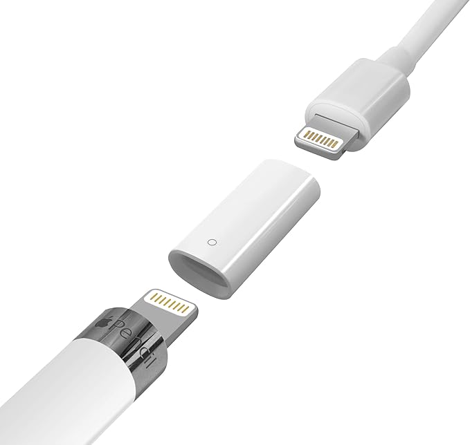 TechMatte Charging Adapter Compatible with Apple Pencil 1st Generation, Female to Female Charger Connector