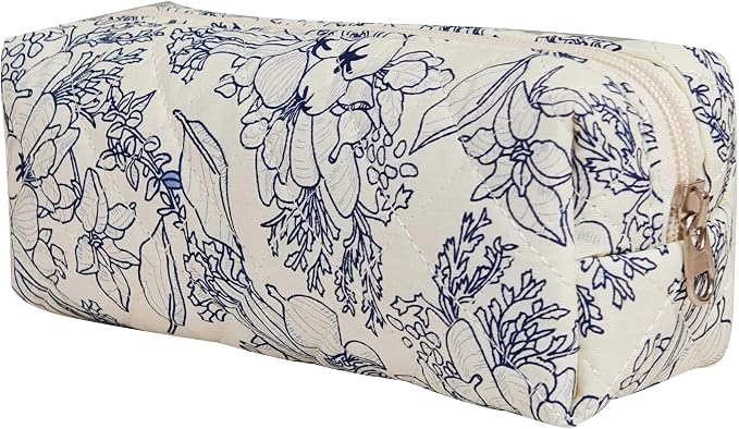 Carry bloom Pencil Pouch Cute Pencil Case for Girls Aesthetic Pencil Bag with Zipper Pen Cases School Supplies Makeup Bag