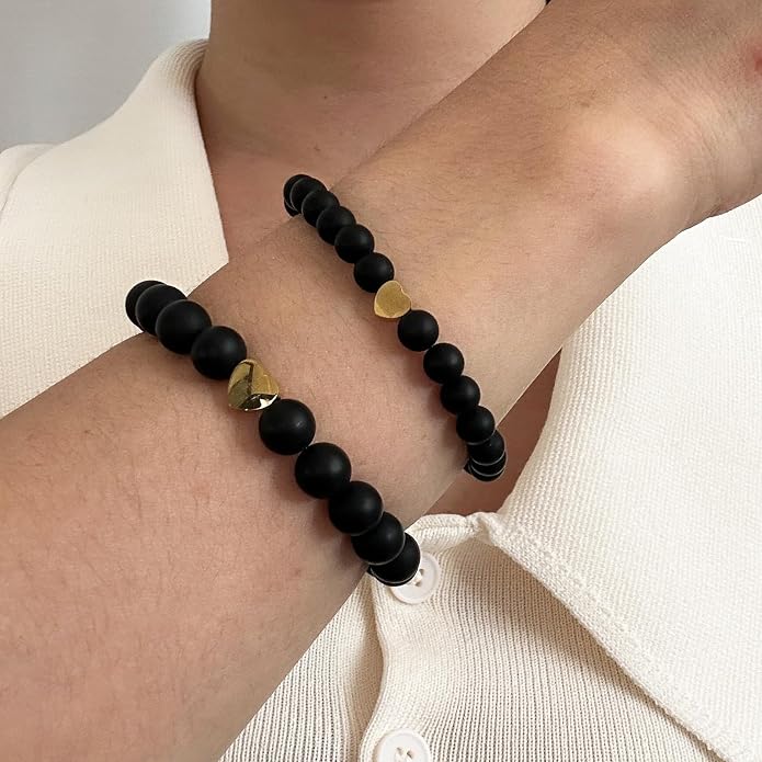 HTH Back to School Bracelets Matching Heart Mommy and Me Wish Strings Bracelet Set First Day of School Gifts