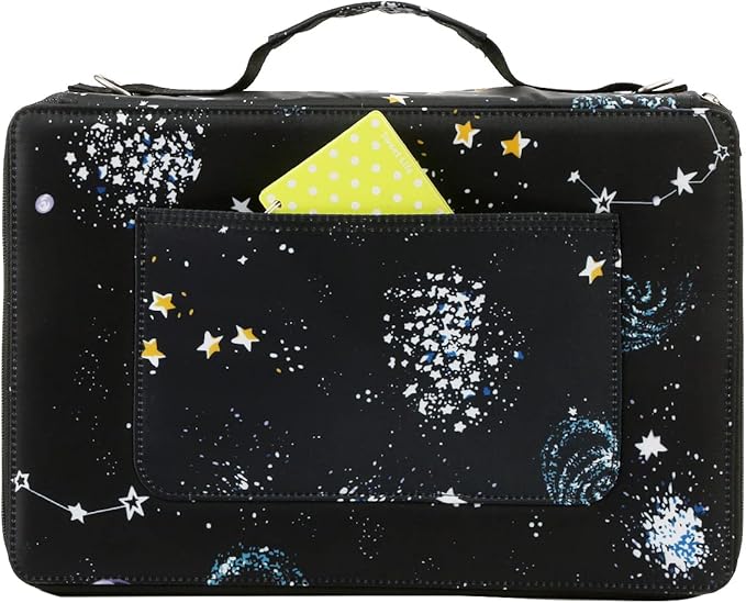 Portable Colored 480 Individual Slots Pencil case Organizer with Printing Pattern for Watercolor Pens or Markers, Pencil Case Organizer for Artist