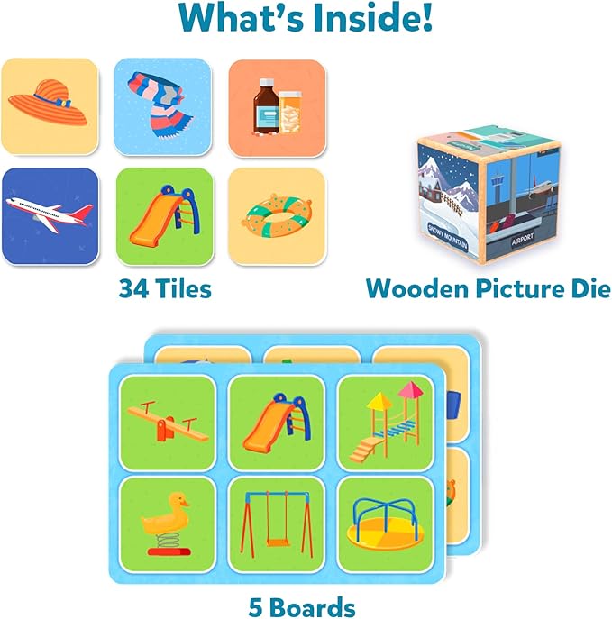 Skillmatics Memory Match - Where Things Belong, Fun & Fast Matching Board Game for Kids, Educational Preschool Game for Toddlers, Boys & Girls Ages 3, 4, 5, 6 & 7, Learning & Brain Development Toy