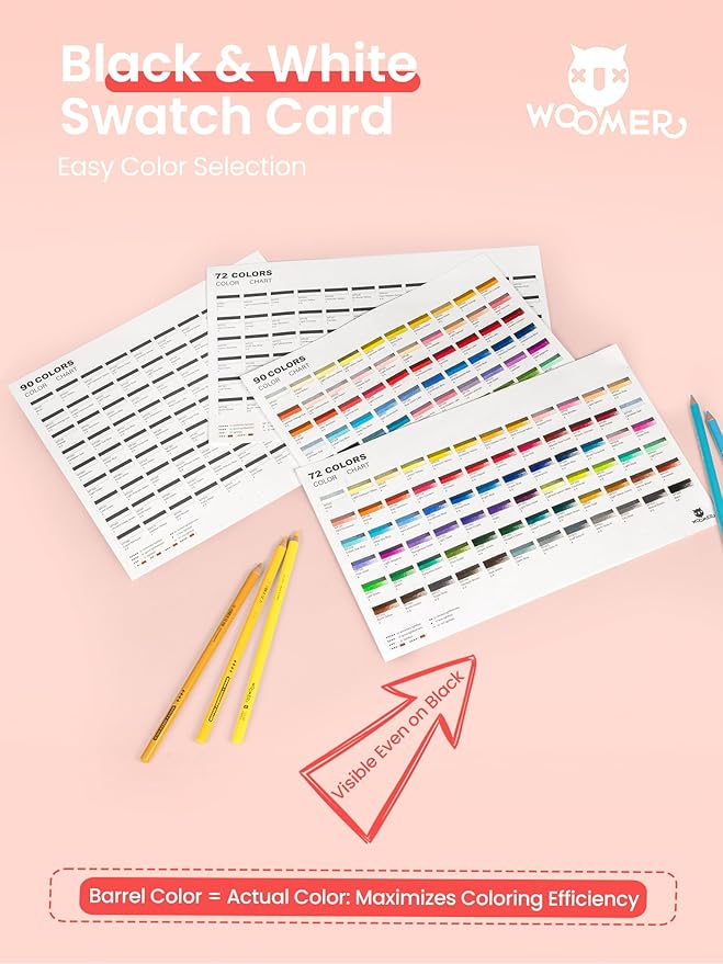 Woomer Premium Colored Pencils 133 Colors Set with 20 Wear-Resistant Paper, 3.8mm Soft Creamy Core for Artists Studios & Blending/Layering (162 Counts, 2 Packs)