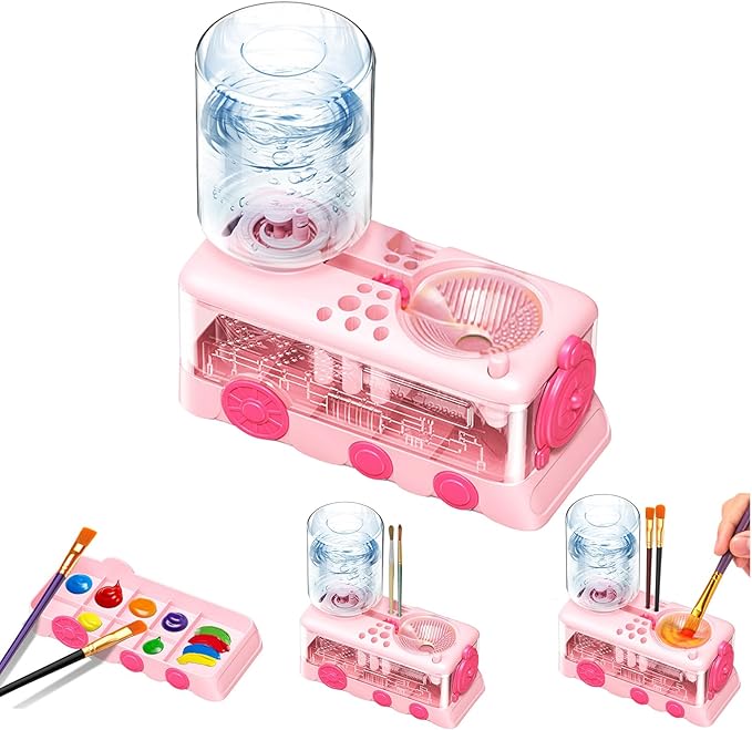 Paint Brush Cleaner, Multifunctional Acrylic Face Paint Brush Washing Station Brush Water Cup for All Purpose Oil Watercolor Painting Artist Professional Kit,Gift Art Supplies for Kid Adult